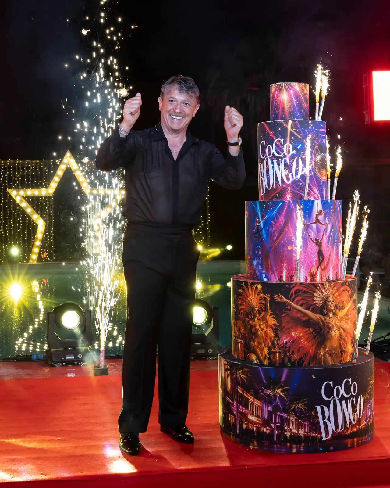 Presentazione scenografica della torta