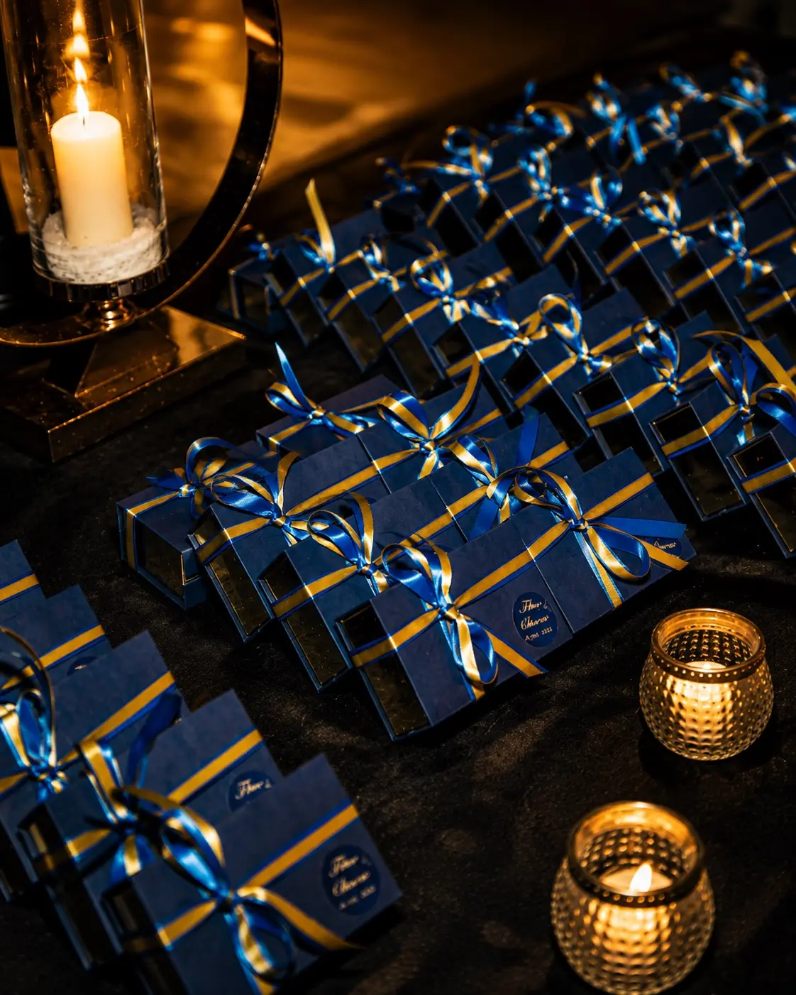 Welcome gift coordinati all'allestimento